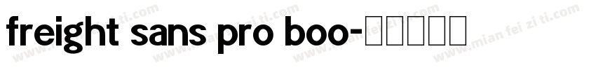 freight sans pro boo字体转换